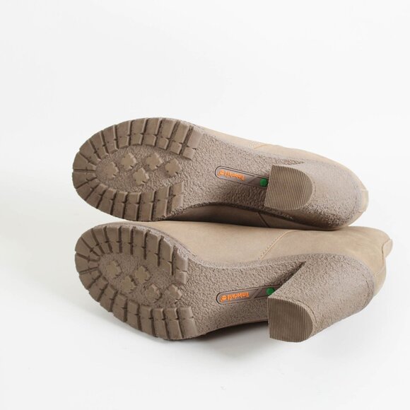 Timberland Suede Heeled Ankle Boots Tan 9.5 Zip - Picture 4 of 10